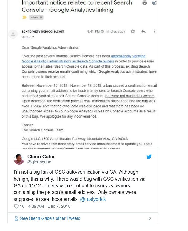 google-analytics-admin-emails-sent-to-search-console-users-in-latest-bug-digital-marketing-company-in-vijayawada